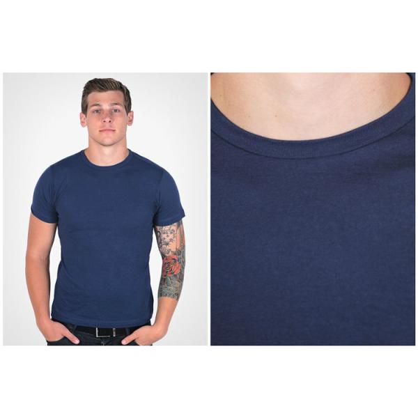 Slim Fit T Shirts Mens Polyester Spandex T Shirts for sublimation
