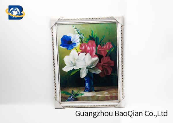 PET / PP 3D Lenticular Pictures Printing Beauiful Flower Pattern For Home Decoration