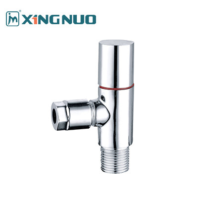 nickel plating male threaded with socket Finished Brass Angle Stop Valves with Stainless Steel Decorative Cover