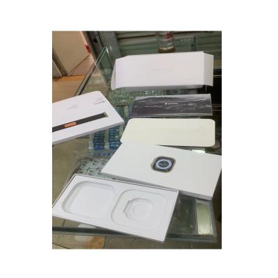 Caixa de embalagem de papel de papelão de cobertura por atacado personalizada para Apple smart watch