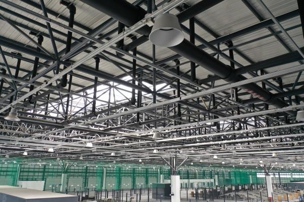 Stable Earthquake Resistant Multi Span Steel Buildings Airport Terminal Noise Reduction