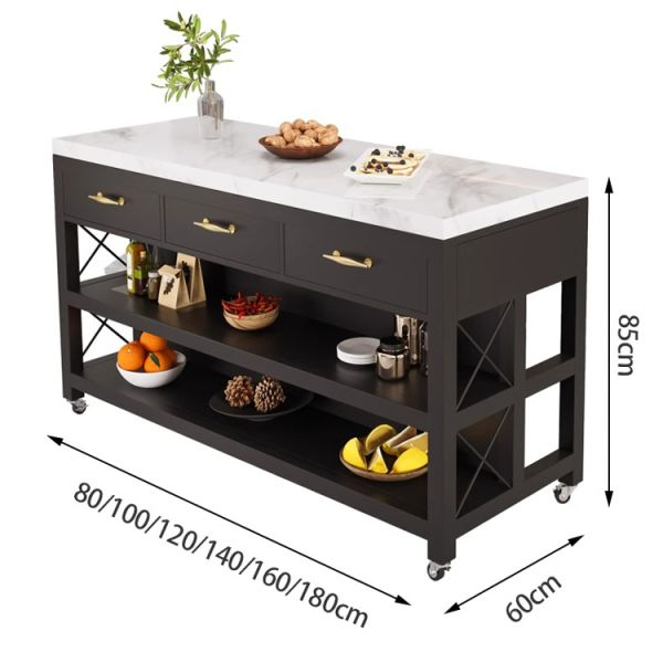 Wholesale Kitchen Restaurant Dining Side Table Storage Cabinet Backup Dining Table