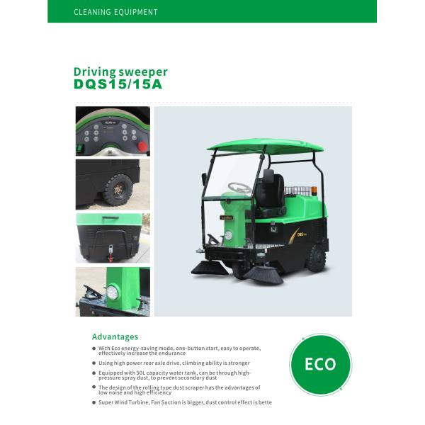 4020W Operating Motor Power Road Sweeper Machine with Half-closed Cab Style LFS15A