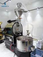 Máquina de torrefação comercial de grãos de café durável para produção em larga escala