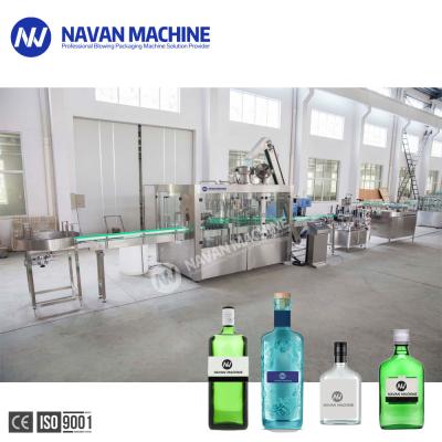 Fully Automatic Glass Bottle Washing Filling Capping Machine for Liquor Alcohol Drinks