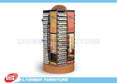 Rotatable Gondola Display Stands For Medicine , MDF / Metal Gondola Display