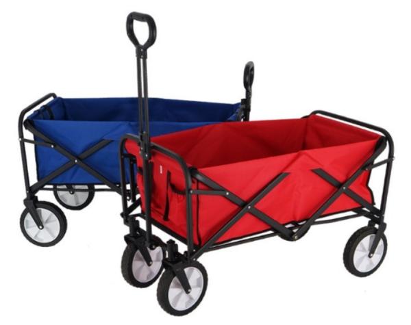 Portable Folding Cart for Easy Handling of Tools and Supplies on Camping Trips