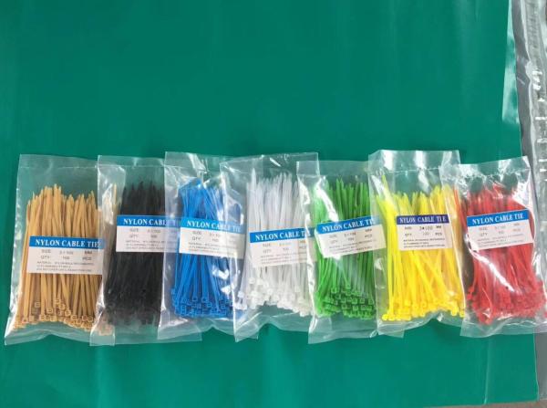 High Load PA66 Material Nylon Zip Ties Self-Locking Type UV Stabilized