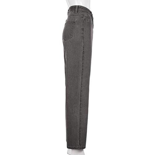 OEM maufactory new European and American women's clothing casual commute love hollow straight tube slim jeans tro