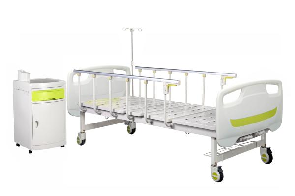Two Functions  Detachable ABS Head &Foot board Medical Bed Manual Hospital Bed Hospital Patient Bed