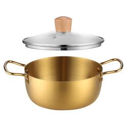 Wholesale Silver Korean Cookware Sauce Pot Stainless Steel 430 Soup Pot  With Stainless Steel Handle