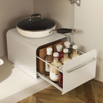 Kitchen Cabinet Spice Jar Storage Rack Pull Out Mesa Bedroom Drawer Cosmetic Organize Box With Handle Coffee Capsule Mug Locker