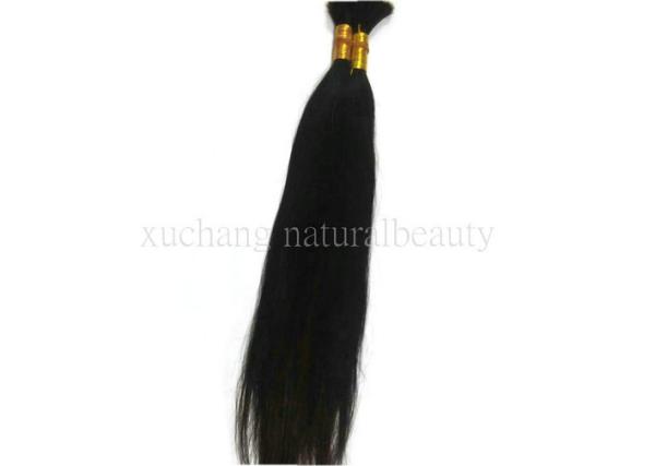 Long Wavy Remy Brazilian Virgin Human Hair Extensions Natural Black