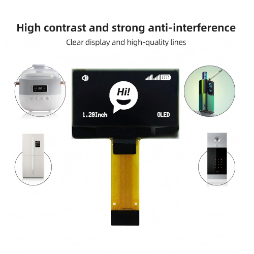 1.29 Inch OLED Display Module with 128x64 Resolution and 4-Wire SPI Interface