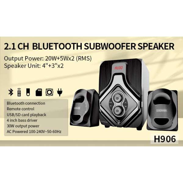 Professional BT Computer Subwoofer 2.1 Speaker with Display Screen and Bass Unit