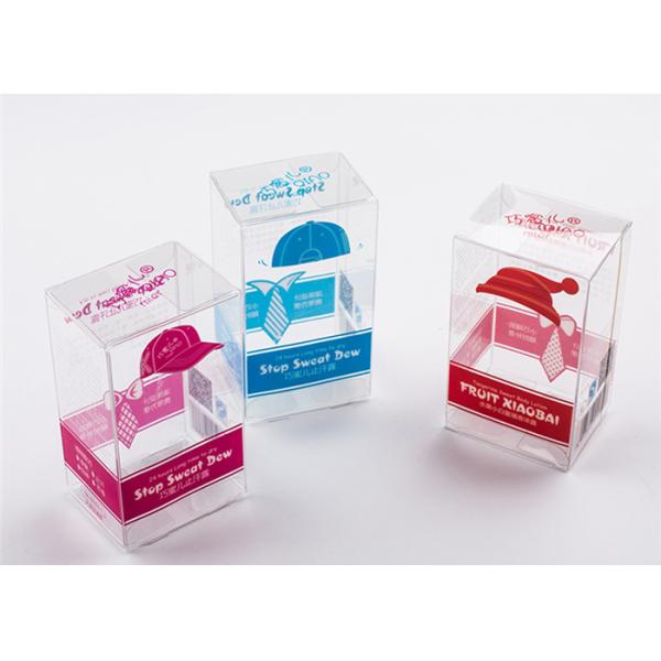 Waterproof 0.45mm Clear PVC Plastic Boxes PMS Clear Candy Packaging