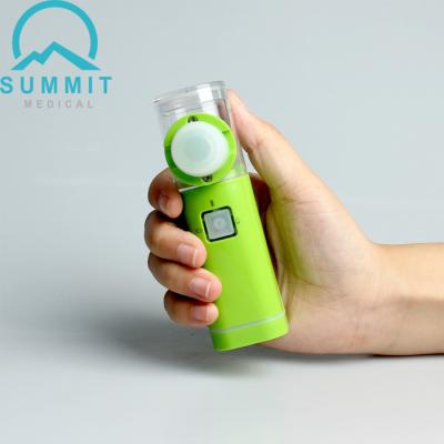 Uso Mesh Nebulizers portátil da casa, inalador ultrassônico verde da asma do Nebulizer