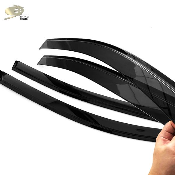 PMMA Car Window Rain Shades 2007 2008 Smoke For Vw Caddy 2005