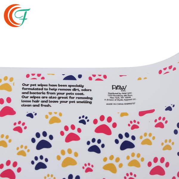 Штейновый фильм слоения 100mic BOPP влажный обтирает упаковку напечатанного фильма