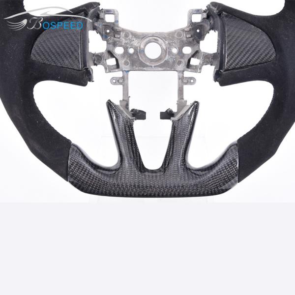 2022 Gloss Honda Carbon Fiber Steering Wheel Civic Alcantara 35cm