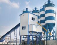 Estação estacionária de mistura de lotes de betão HZS60 60M3H 110kw