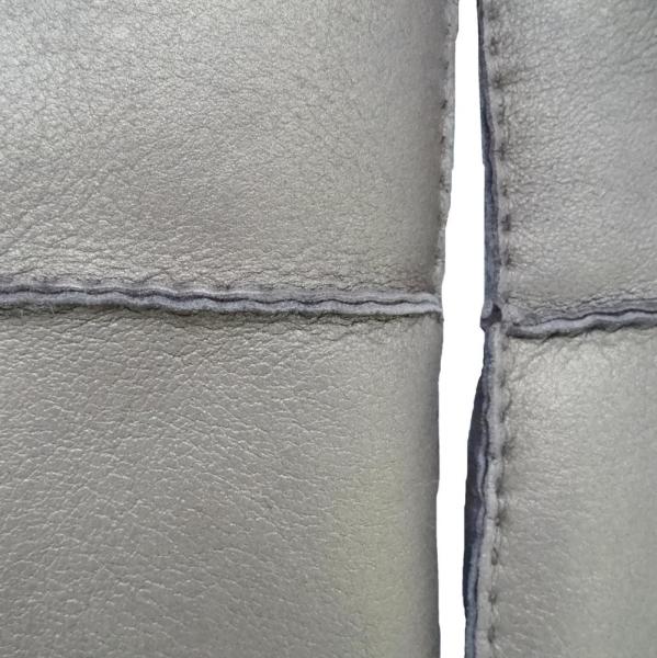Shearling Sheepskin Merino Leather Gloves 100% Handmade Silver / Gold Color