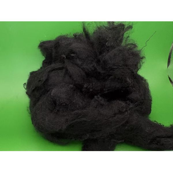 4D 51mm Low Melt Polyester Fiber Virgin Black Custom Size for Car Seat Cushion Headrest Auto Interior Upholstery Filling
