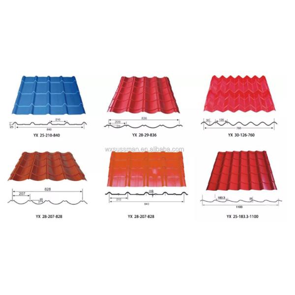 Застекленный кафельный крен толя металла формируя управление 0.7mm PLC машины автоматическое 12m/минута