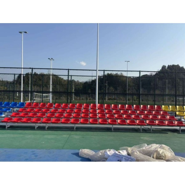 Portable Telescopic Bleacher Seat with Durable HDPE Material and Customizable Options for Stadiums and Arenas