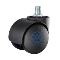 as rodas de nylon contínuas da cadeira dos rodízios da mobília de 50mm com M10x15mm rosquearam a haste