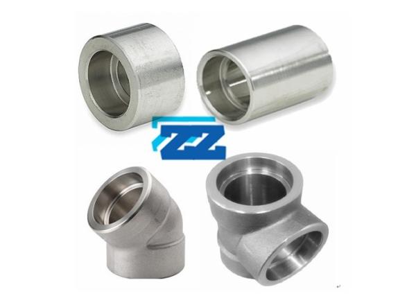 Screwed Socket Weld Tube Fittings , Stainless Steel High Pressure Pipe Fittings