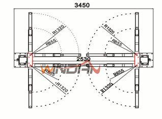 4000kg Hydraulic Car Lift Suv Vehicle Lifting Equipment 2.2kw Motor