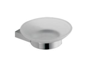 Soap Dish 85302-Square &Brass+SS304,Frosted glass&Chrome color & Bathroom Accessory&fittings&Sanitary Hardware