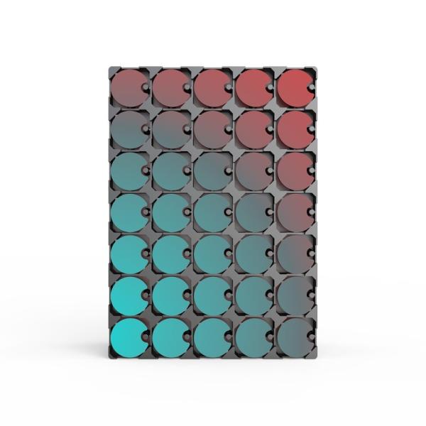 30MM Flip Dot Module Art Flip Screen para Estação Aeroporto Square Park Museum
