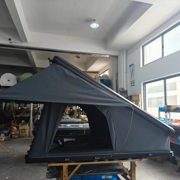4 Person Aluminum Hard Shell Car Rooftop Tents Triangle Roof Tent Quick Open Waterproof Roof Top Tent for Camping