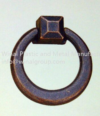 Zinc alloy round pull ring drawer handle,L63mm*W57mm,high quality,size & finish can be OEM