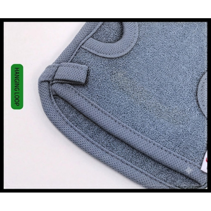 Lightweight 35G/PC Bamboo Exfoliating Mitt Fine Edge Binding