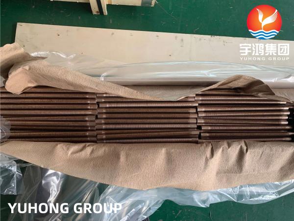 ASTM B111 C70600 Copper Nickel Alloy Low Finned Tube For Condenser and Evaporator