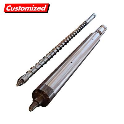 Accuracy Extruder Nitriding Screw Barrel Customized For PVC PPR Multiple Feed