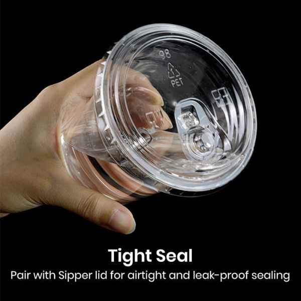 Portable Durable Clear Plastic Cups Dome Lids PET Cup Lid With ODM Service