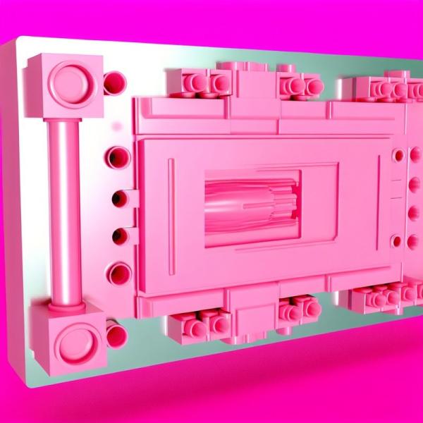 Pink Pig Mould with 0.17 Cubic Volume Heat Resistance Up To 450°F and Optimal Functionality