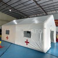 Tenda inflável para uso médico ao ar livre Tenda branca inflável hermética removível