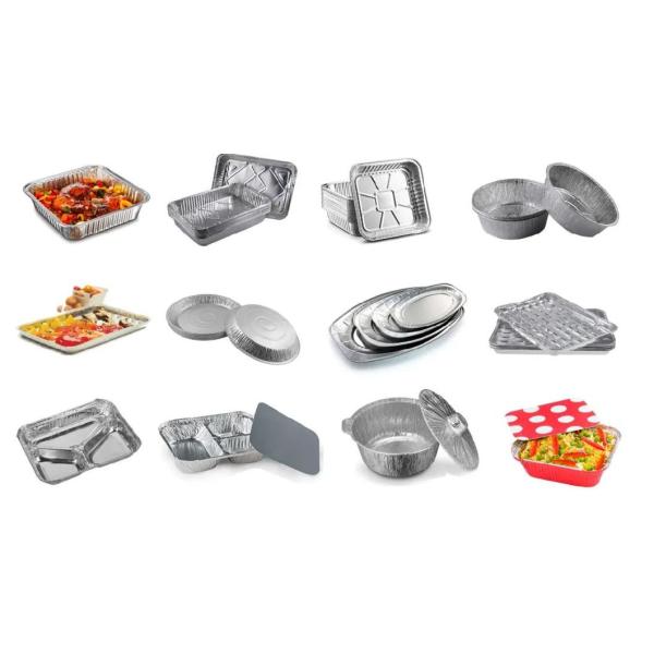Customized Request Accepted 1350ml Disposable Aluminum Foil Container for Food Packaging