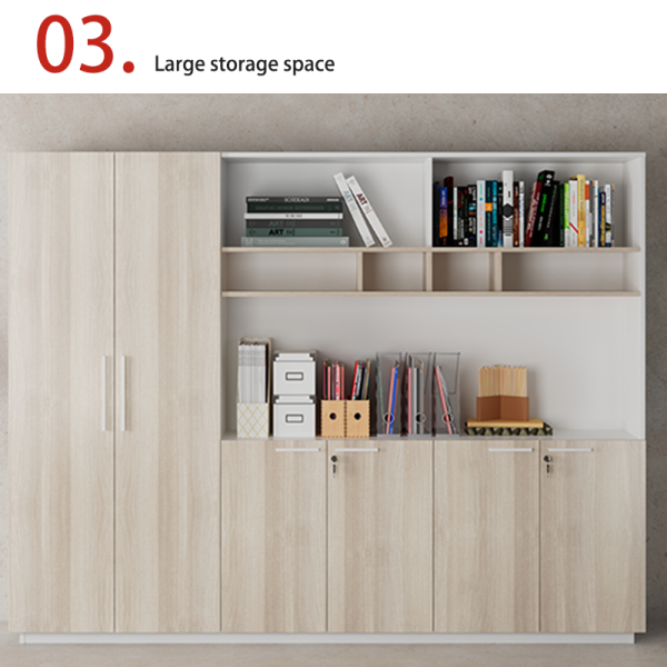 customization Office furniture, documents, materials, bookcases, wall mounted low cabinets, practical storage and storage wardrobes