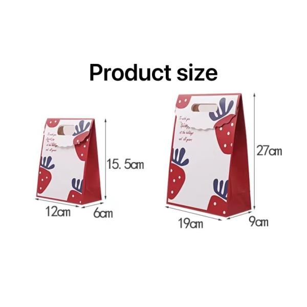 коробка 40cm*12cm*30cm доски цвета слоновой кости бумажных мешков печати клубники 130gsm присутствующая