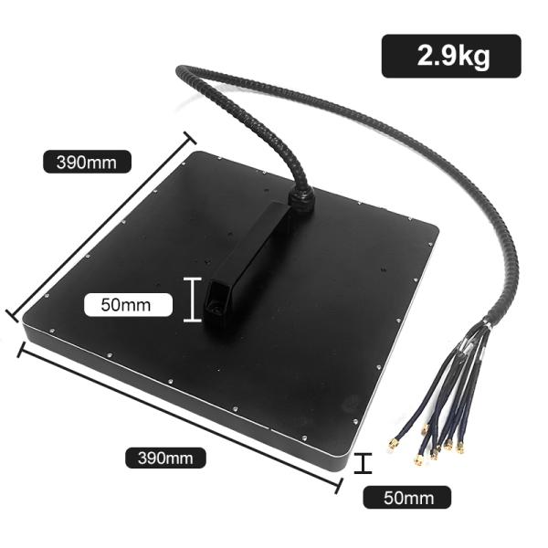 Bloqueador de drones tipo mochila de 8 bandas, alcance de 500-1500m, 50W de salida