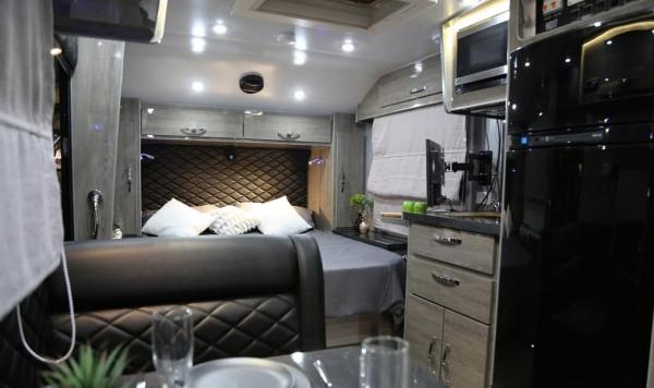 Lightweight Luxury Off Road Camper Trailer Integrated Sink And Spacious Seating Area