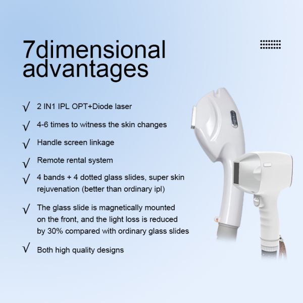 2 In 1 808 Diode Laser 3 Wavelength Fast Permanent Painfree Super IPL Hair Removal Machine