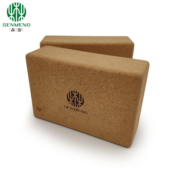 Organic and Durable Custom Eco-Friendly Natural Non-Slip Cork Yoga Brick for a Hypoallergenic and Antifungal Practice