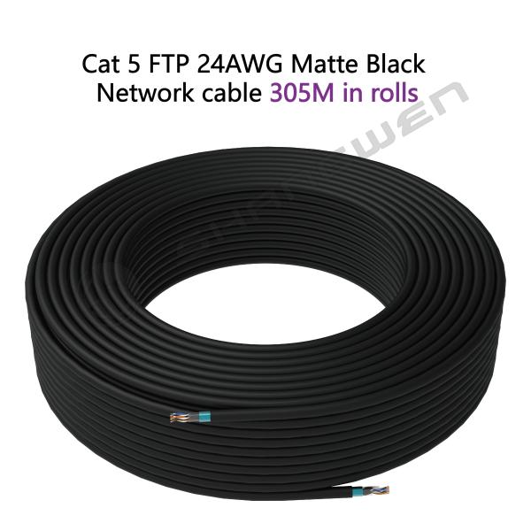 Cable de alta calidad FTP Cat5e 24awg LAN Cable de comunicación al por mayor Cable de parche para red Cat5E